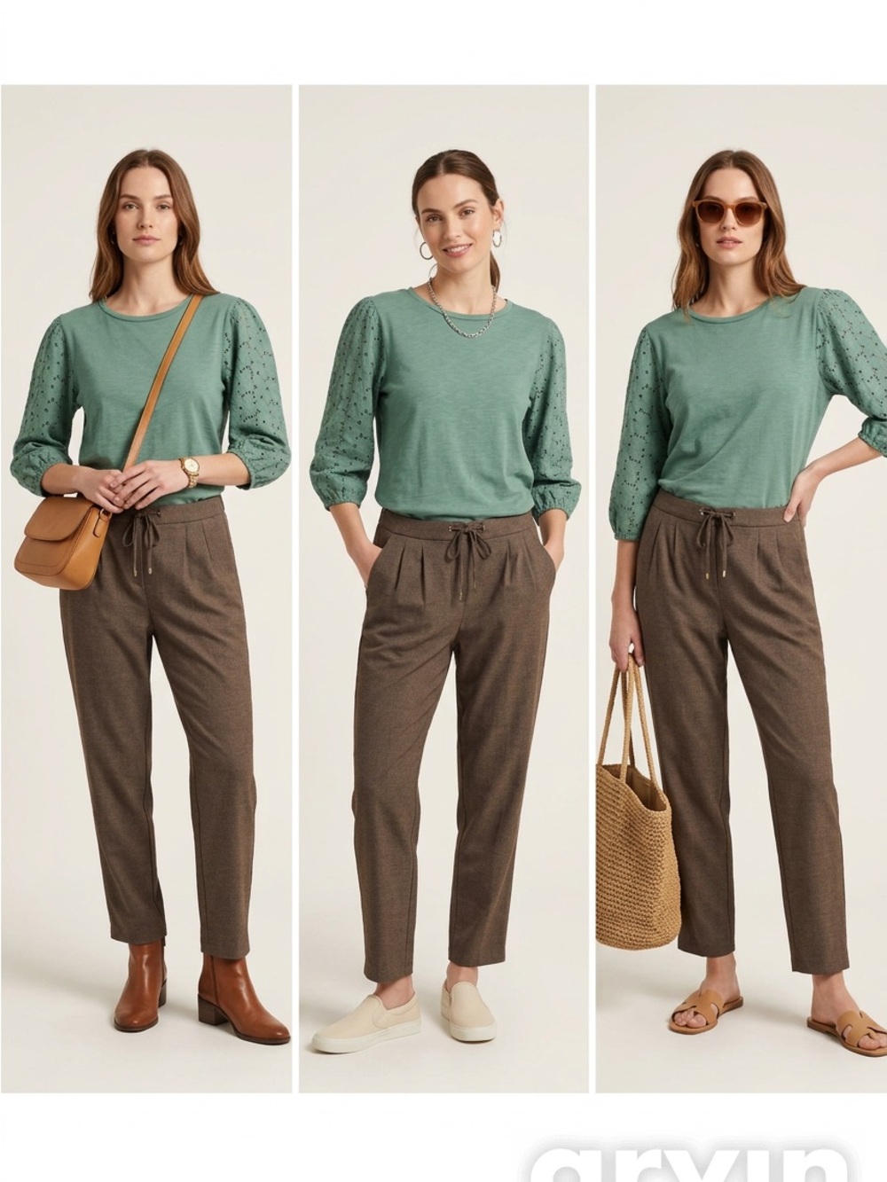 Dark grey Drawstring Pants Set